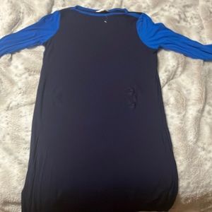 Medium blue and light blue charming Charlie dress. NWOT